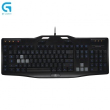 罗技 G105 有线背光游戏竞技键盘 USB台式机电脑 多键...